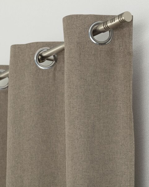 BASIC Függöny görgőkkel 140x280cm világos taupe 1 db