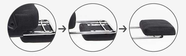 Elnöki forgószék lábtartóval , fekete - Kényelem és komfort,ergonomikus kialakítás!