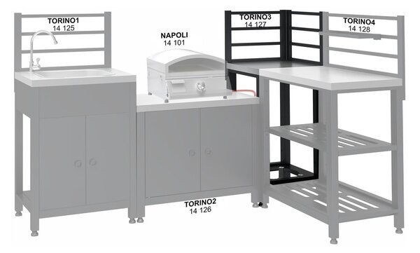 Kültéri konyha modul Torino 3 – Cattara