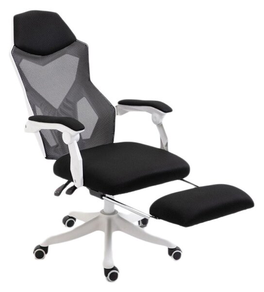 Helo Gamer szék lábtartóval fehér