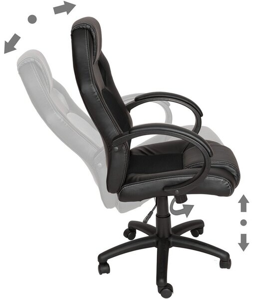 Gamer szék basic, fekete -Sokat vagy fent a világhálón? Felejtsd el az elgémberedett ízületeket!