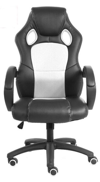 Gamer szék basic, Fehér -Sokat vagy fent a világhálón? Felejtsd el az elgémberedett ízületeket!