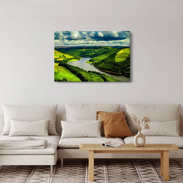 Kép - Zöld táj (90x60 cm)