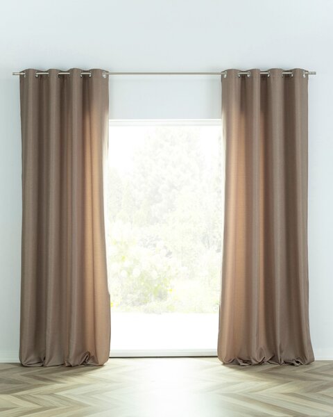BASIC függöny karikákkal 140x280 cm cappuccino 1 db