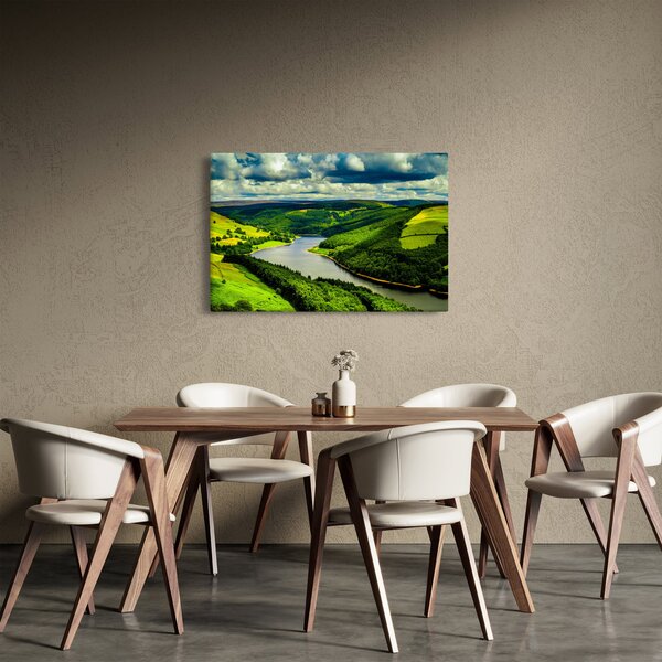 Kép - Zöld táj (90x60 cm)