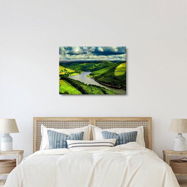 Kép - Zöld táj (70x50 cm)