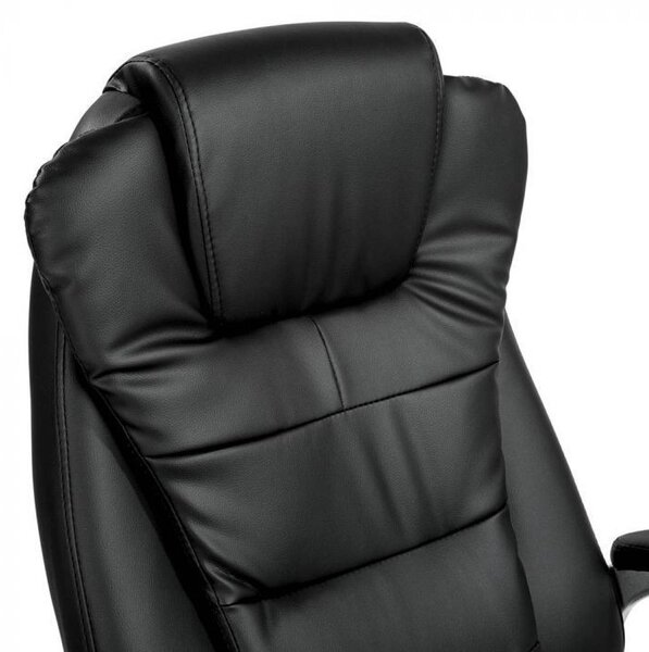 OfficeTrade Főnöki szék fekete -rezgős masszázs funkció