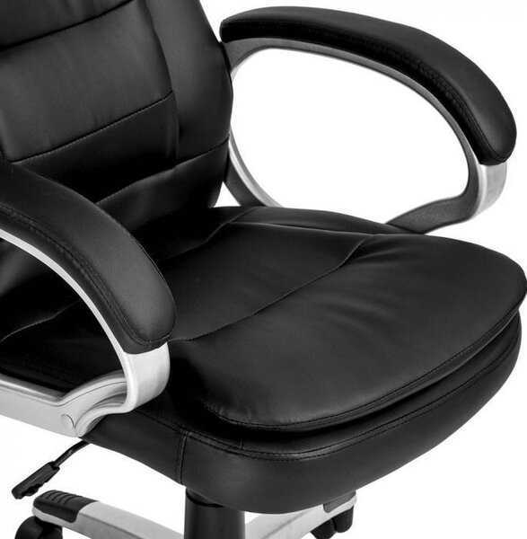 OfficeTrade Főnöki szék fekete -rezgős masszázs funkció