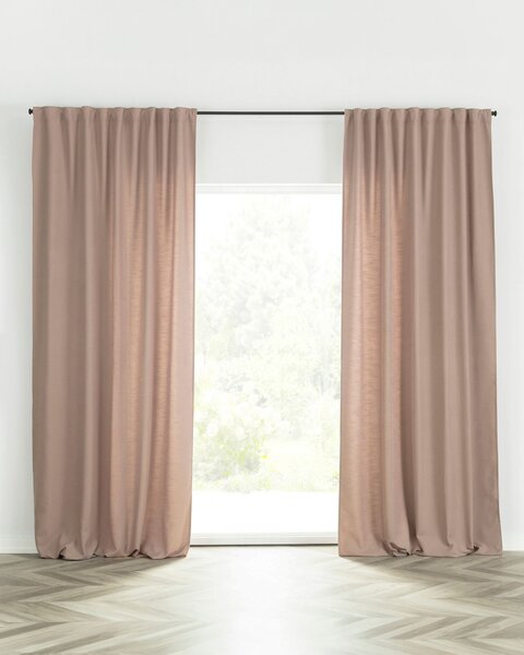 BASIC sötétítő függöny redőzőszalagon 140x280 cm koszos rózsaszín 1 db