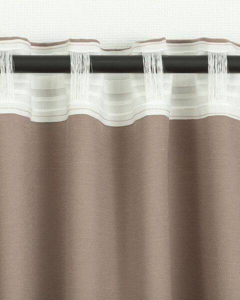 BASIC sötétítő függöny redőzőszalagon 140x280 cm koszos rózsaszín 1 db