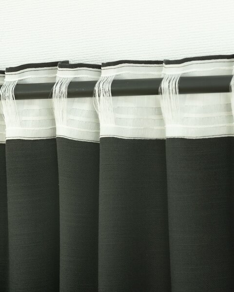 BASIC sötétítő függöny redőzőszalagon 140x280 cm bazalt színű 1 db