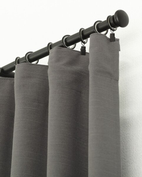 BASIC sötétítő függöny redőzőszalagon 140x280 cm sötétszürke 1 db