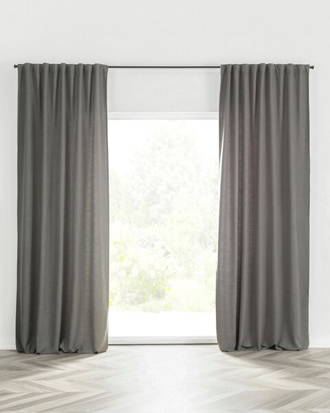 BASIC sötétítő függöny redőzőszalagon 140x280 cm sötétszürke 1 db