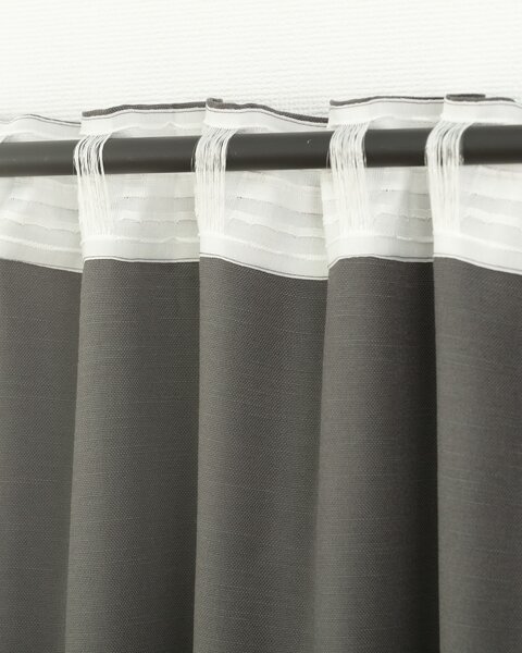 BASIC sötétítő függöny redőzőszalagon 140x280 cm sötétszürke 1 db