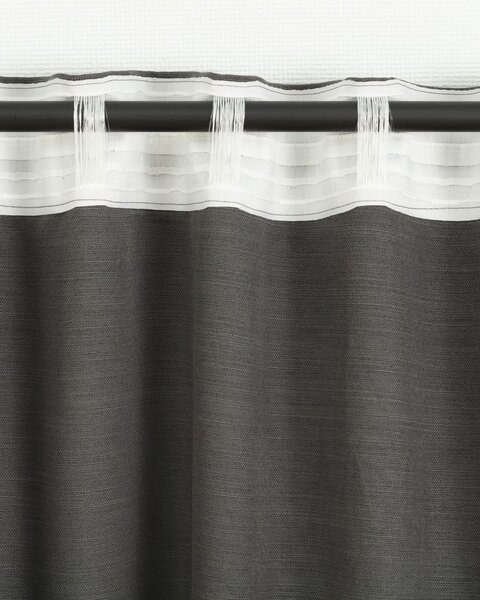 BASIC kész függöny redőzőszalagon 140x280 cm pala szürke 1 db