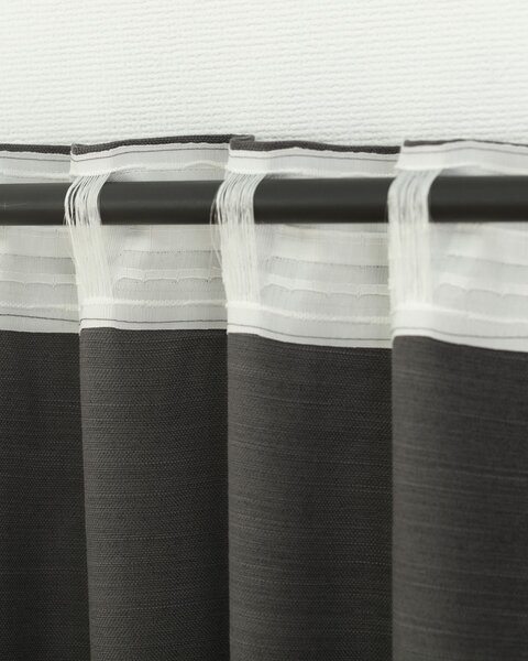 BASIC kész függöny redőzőszalagon 140x280 cm pala szürke 1 db
