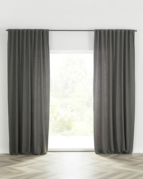 BASIC kész függöny redőzőszalagon 140x280 cm pala szürke 1 db