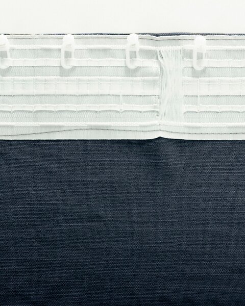 BASIC kész függöny redőzőszalagon 140x280 cm tengerészkék 1 db