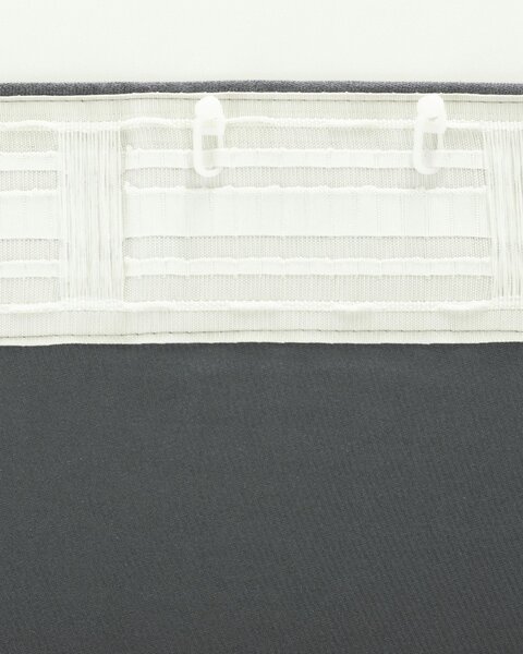 BASIC Chenille kész függöny redőzőszalagon 140x260 cm szürke 1 db
