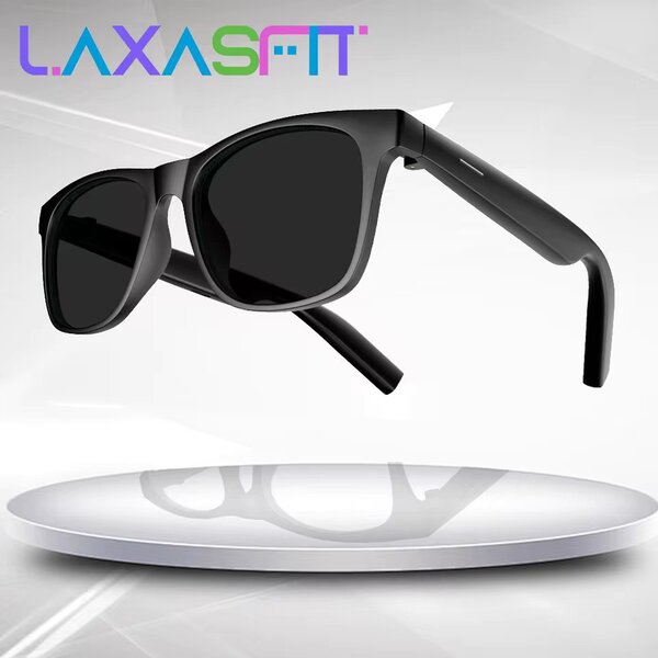 LAXASFIT Bluetooth okosszemüveg – Kékfényszűrős, vezeték nélküli hívásokhoz + ajándék törlőkendő
