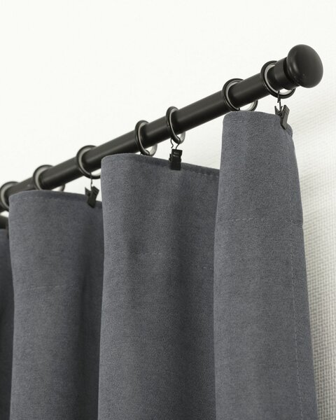 BASIC Chenille kész függöny redőzőszalagon 140x260 cm szürke 1 db