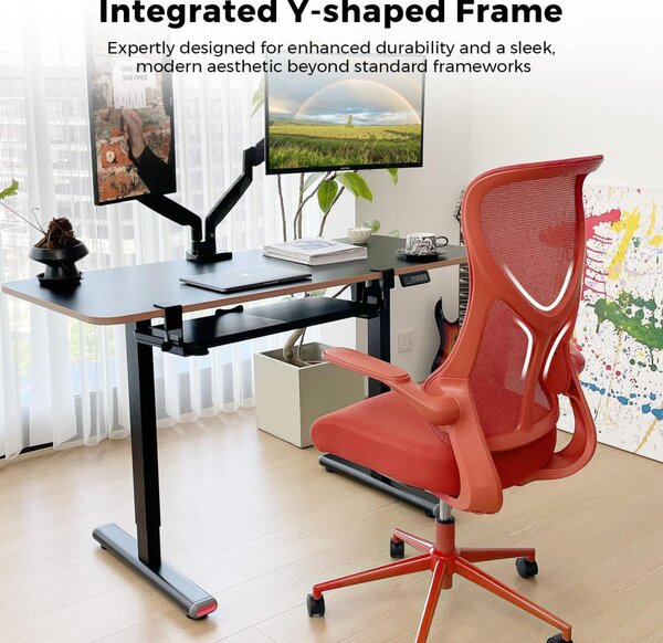NearHub EC10 ergonomikus irodai szék – stílusos kényelem otthonra és irodába - Piros