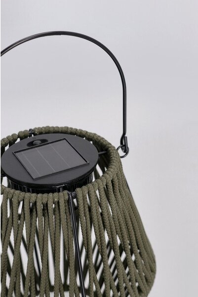 Khaki napelemes LED lámpás (magasság 17 cm) Juny – Yes Everyday