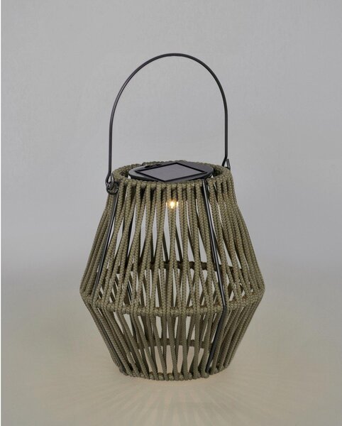 Khaki napelemes LED lámpás (magasság 17 cm) Juny – Yes Everyday