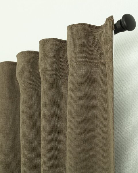BASIC függöny ráncolószalaggal 140x300cm világos khaki 1 db