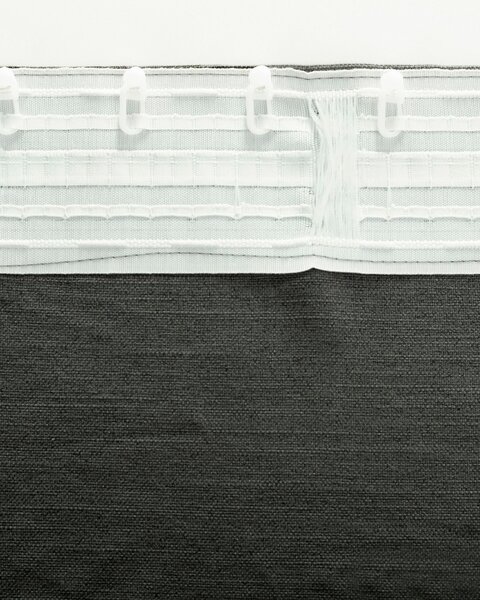 BASIC függöny ráncolószalaggal 140x300cm grafitszürke 1 db