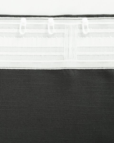 BASIC kész függöny ráncolószalaggal 140x300 cm grafitsötétzöld 1 db