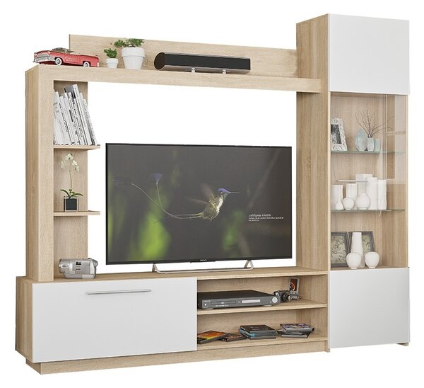 TV komód szett, June, Iunie, 204x35x177 cm