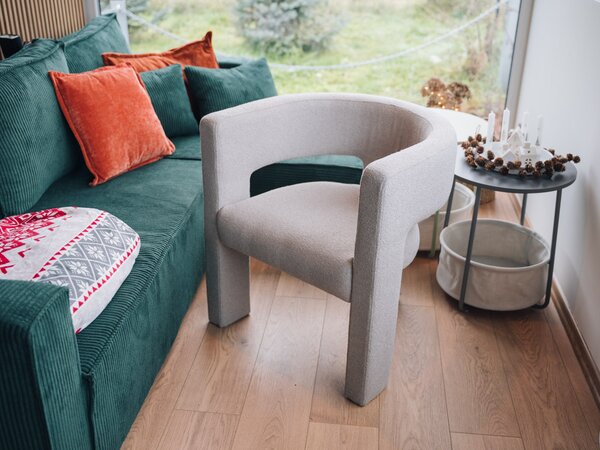 Sötét bézs design fotel ALPAH LOOP Loop 04
