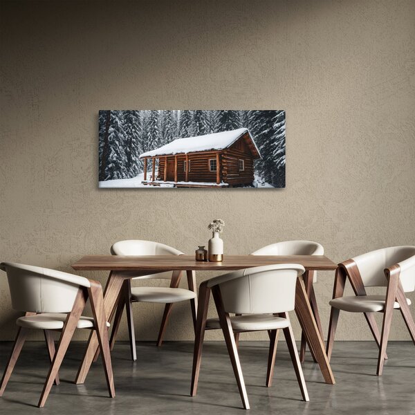 Kép - Hóval borított kunyhó (120x50 cm)