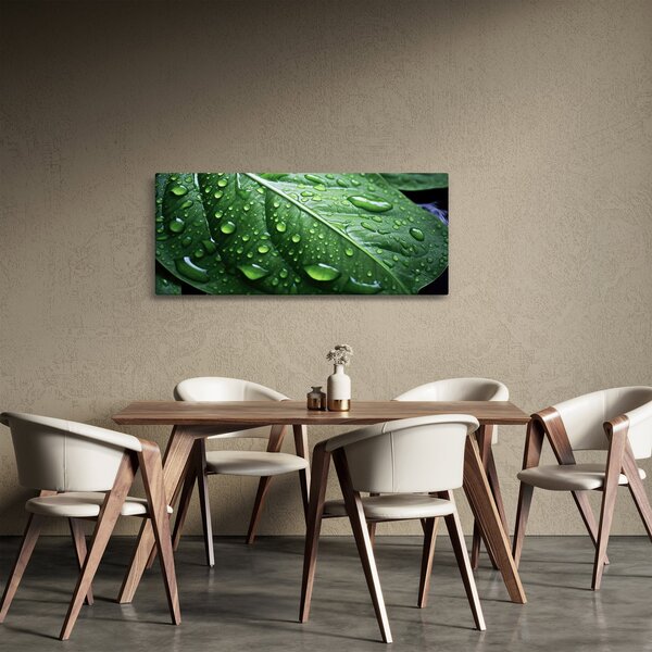 Kép - Részlet levél eső után (120x50 cm)