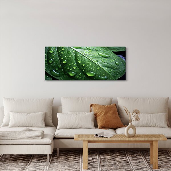 Kép - Részlet levél eső után (120x50 cm)