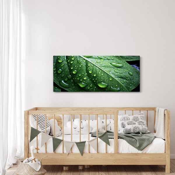 Kép - Részlet levél eső után (120x50 cm)