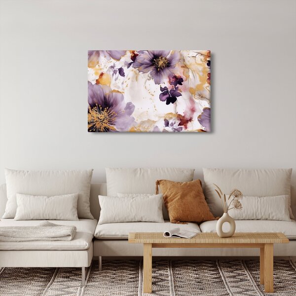 Kép - Akvarell virágok (90x60 cm)