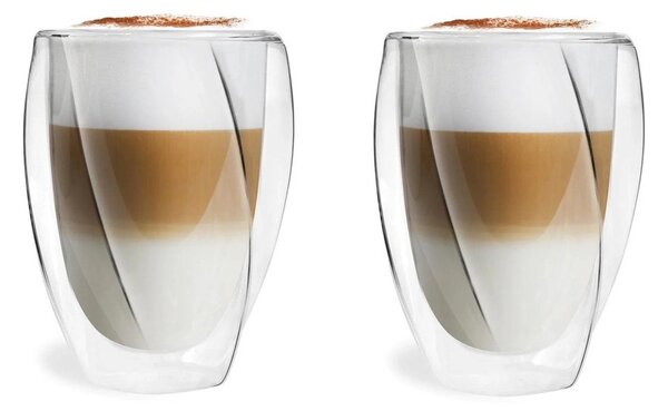 Latte 2 db duplafalú pohár, 300 ml - Vialli Design
