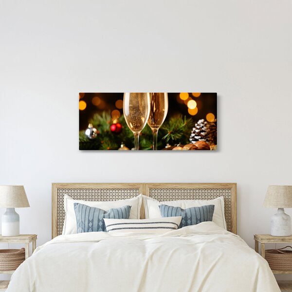 Kép - Egy pohár pezsgő (120x50 cm)