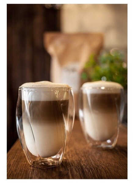 Latte 2 db duplafalú pohár, 300 ml - Vialli Design