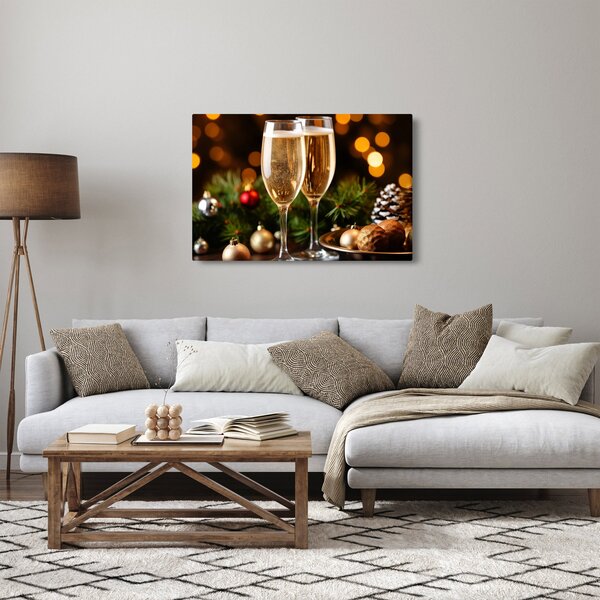 Kép - Egy pohár pezsgő (90x60 cm)
