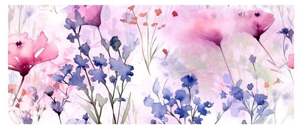 Kép - Akvarell rét (120x50 cm)