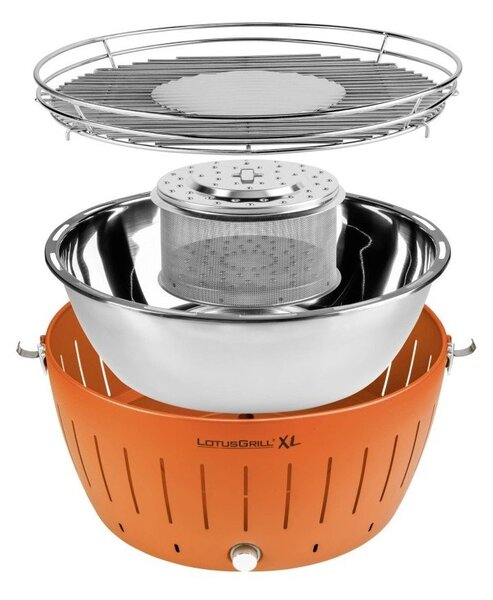 Narancssárga füstmentes grillsütő - LotusGrill XL