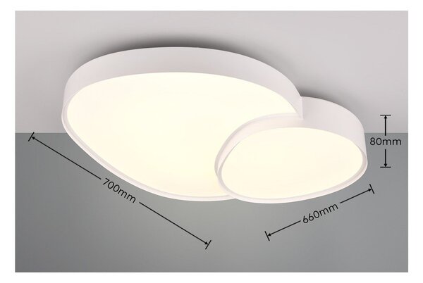 Fehér LED mennyezeti lámpa 63.5x77 cm Rise – Trio