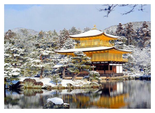 Kép - Kinkakuji, Japán (70x50 cm)