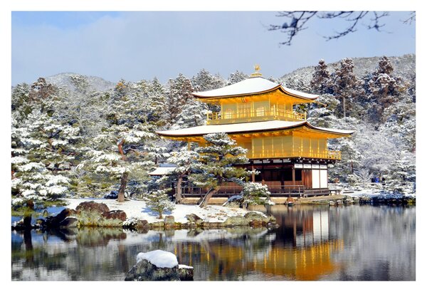 Kép - Kinkakuji, Japán (90x60 cm)