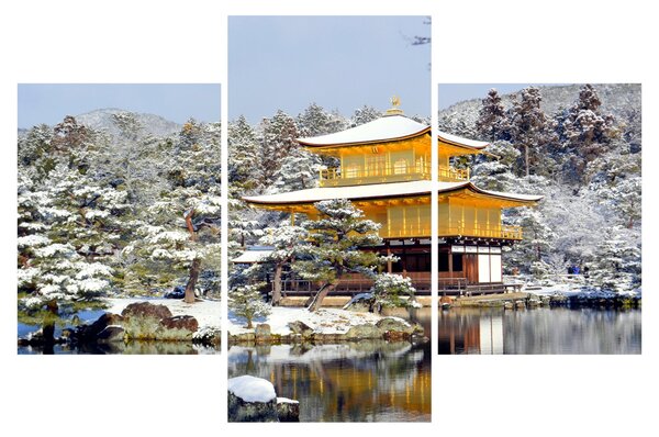 Kép - Kinkakuji, Japán (90x60 cm)