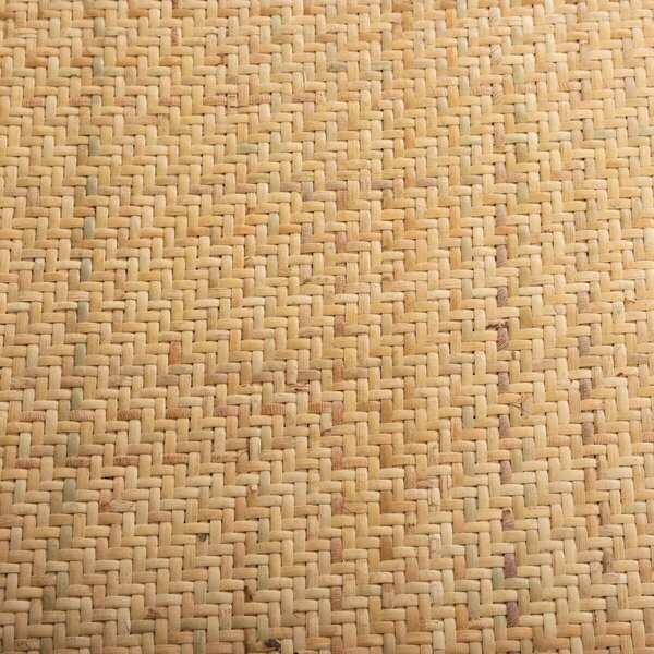 Vintage stílusú étkezőszék, rattan ülőrésszel, natúr fa - BISTRO