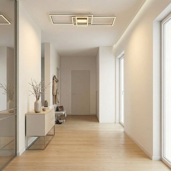 Mennyezeti Lámpa Lindby, Mairin, dimmable, Szürke, Nappali, Alumínium, Modern